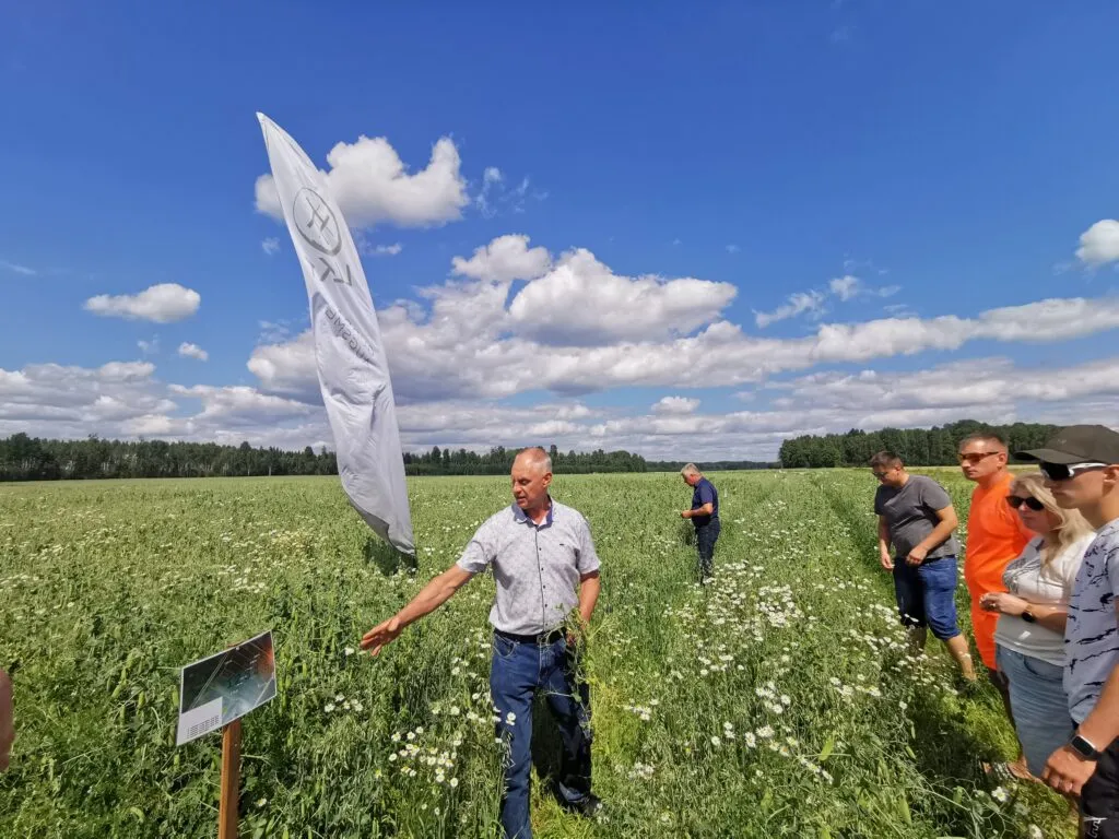 Aizvadīta lauka diena par zirņu audzēšanas tehnoloģijām Alūksnes pusē